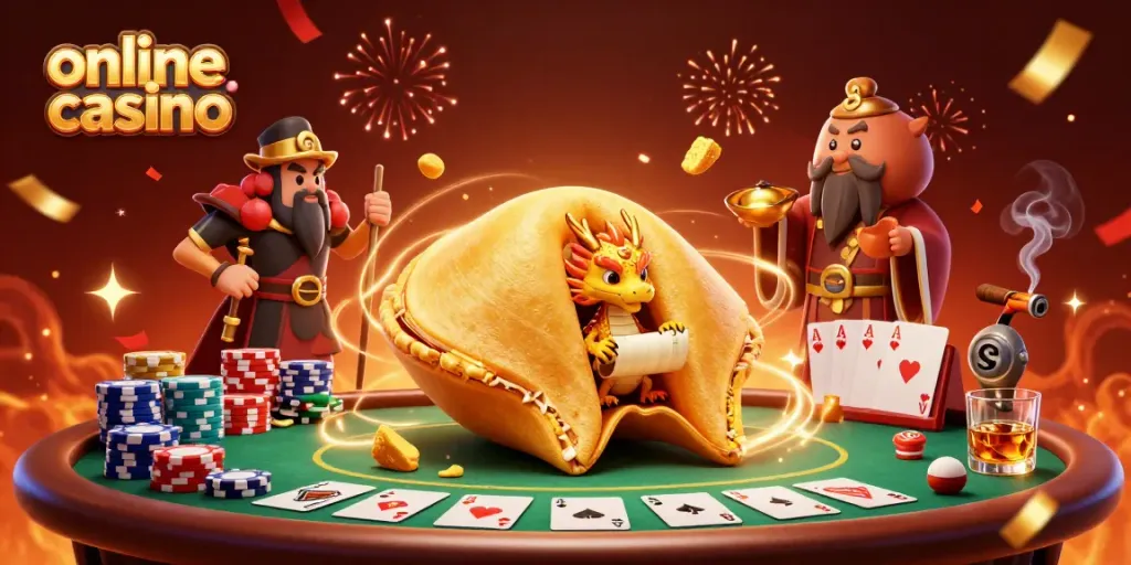 Experience the excitement of online casino gaming with this vibrant 3D illustration featuring poker elements.
