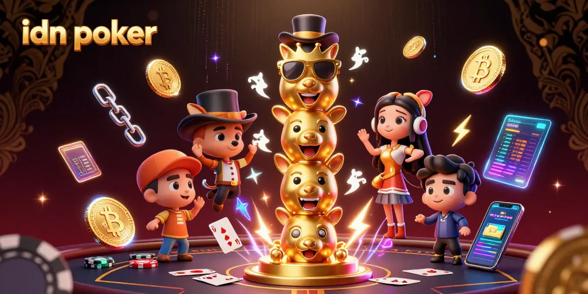 Melewati pengalaman seru idn poker dengan ilustrasi 3D kasino yang mencolok dan penuh warna