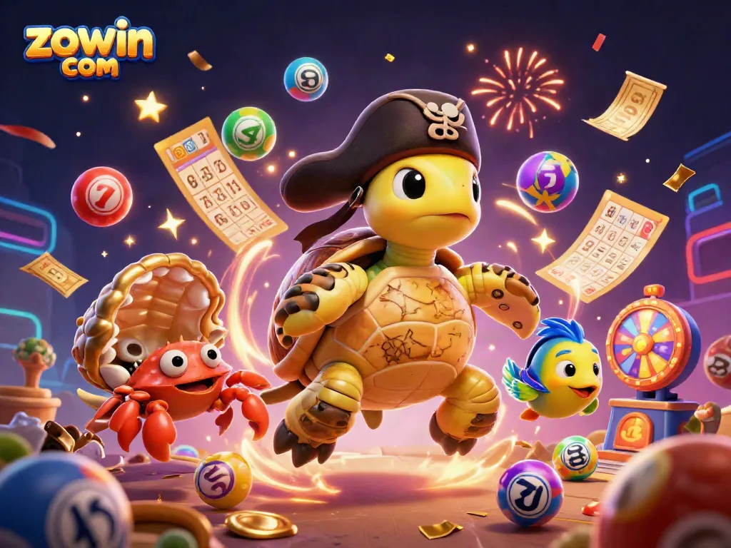 Engage in thrilling gameplay at zowin com with pirate turtle and treasure-themed casino action.