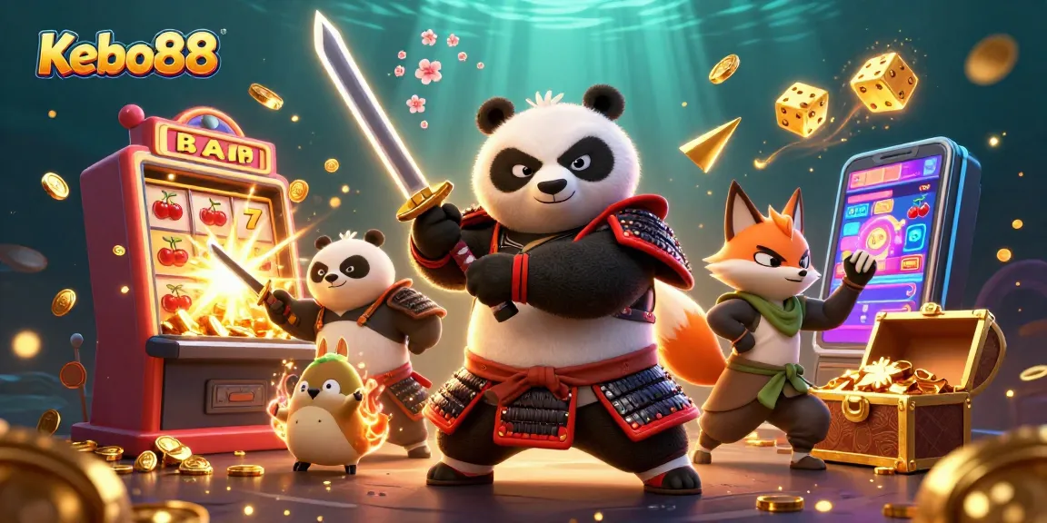 Kebo88 menawarkan pengalaman bermain slot gacor dengan samurai panda dan teman ninja dalam aksi yang dinamis.