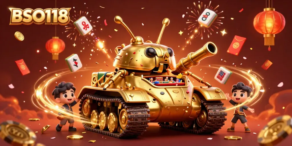 Experience immersive gaming with BSO118's vibrant casino illustration featuring dynamic game elements.