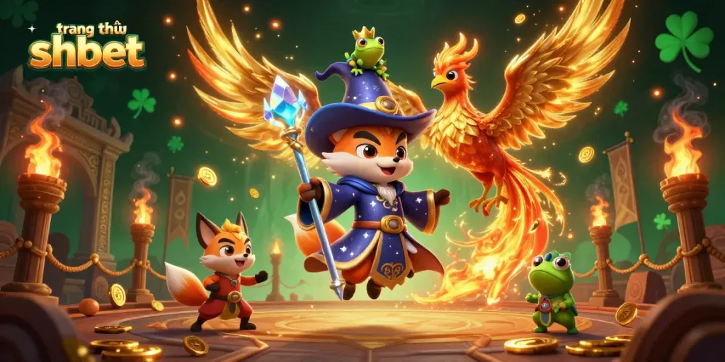 Engage in thrilling adventures with the magical characters of trang chủ shbet, set in an enchanting casino world.