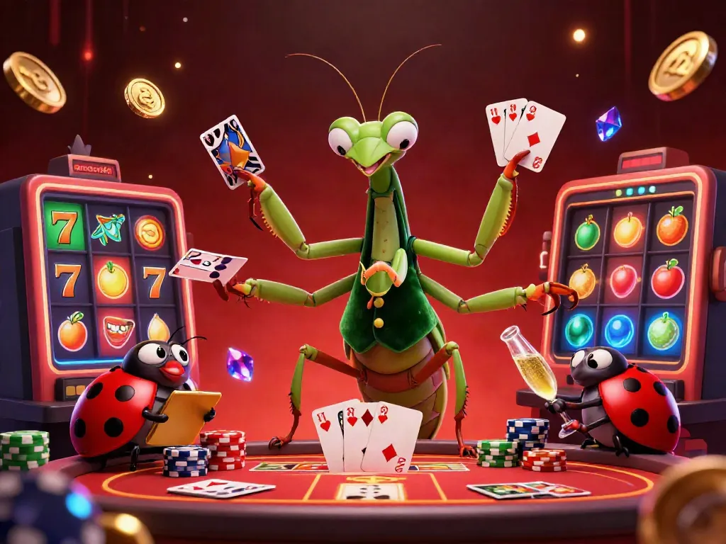 Experience winning moments with ambon4d through this vibrant casino scene with engaging characters.