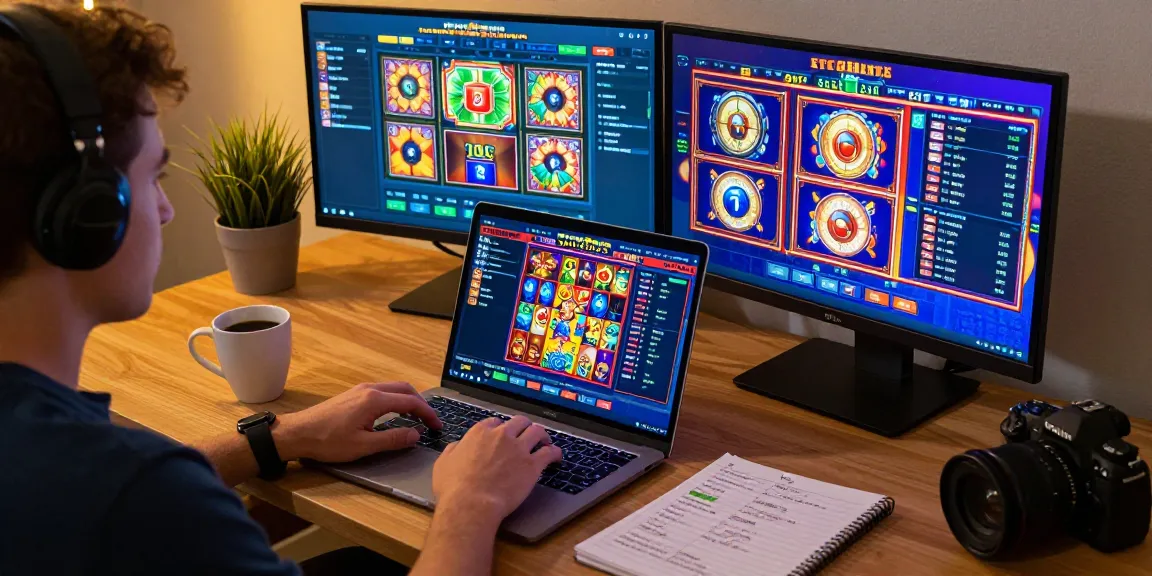 Pengguna nagahitam303 bermain slot online dengan perangkat komputer, menampilkan suasana gaming yang nyaman dan ceria.