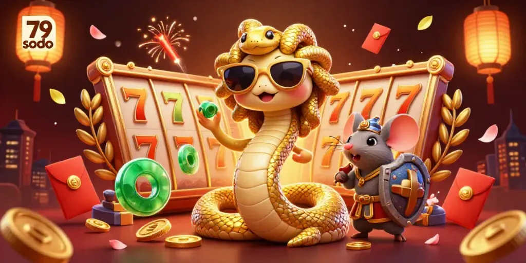Engage with the thrilling atmosphere of 79 sodo through a vibrant casino scene featuring standard slot and jackpot elements.