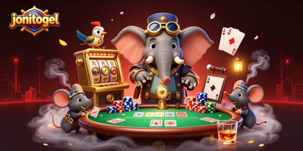 Engage in thrilling gameplay with jonitogel's vibrant 3D steampunk-themed slot adventure featuring unique characters.
