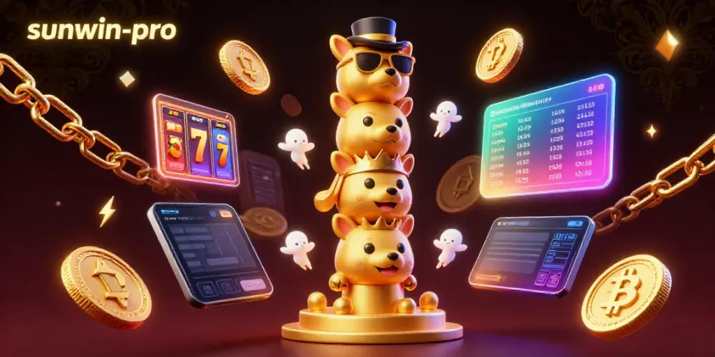 Engage with the colorful world of sunwin-pro featuring a golden totem pole and vibrant gaming elements illustrating online casino excitement.