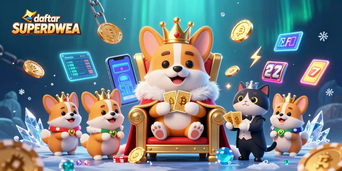Experience thrilling moments in daftar SUPERDWEA with vibrant 3D illustrations and casino excitement.