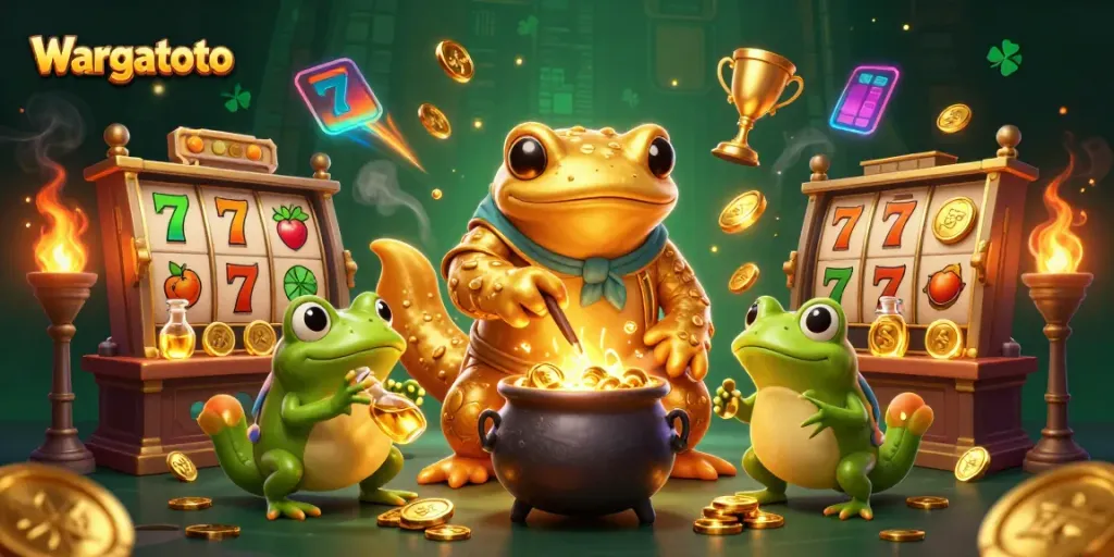 Mengakses informasi Wargatoto dengan 3D kartun salamander emas raksasa dalam lab transmutasi.