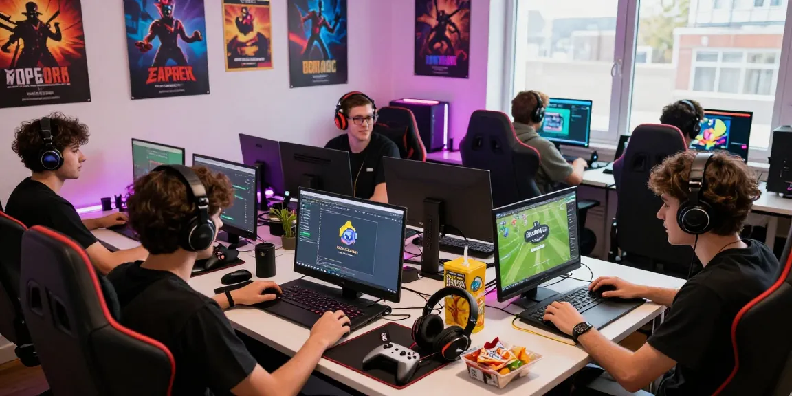 Engaged gamers exploring discordtree.com in a vibrant community hub.