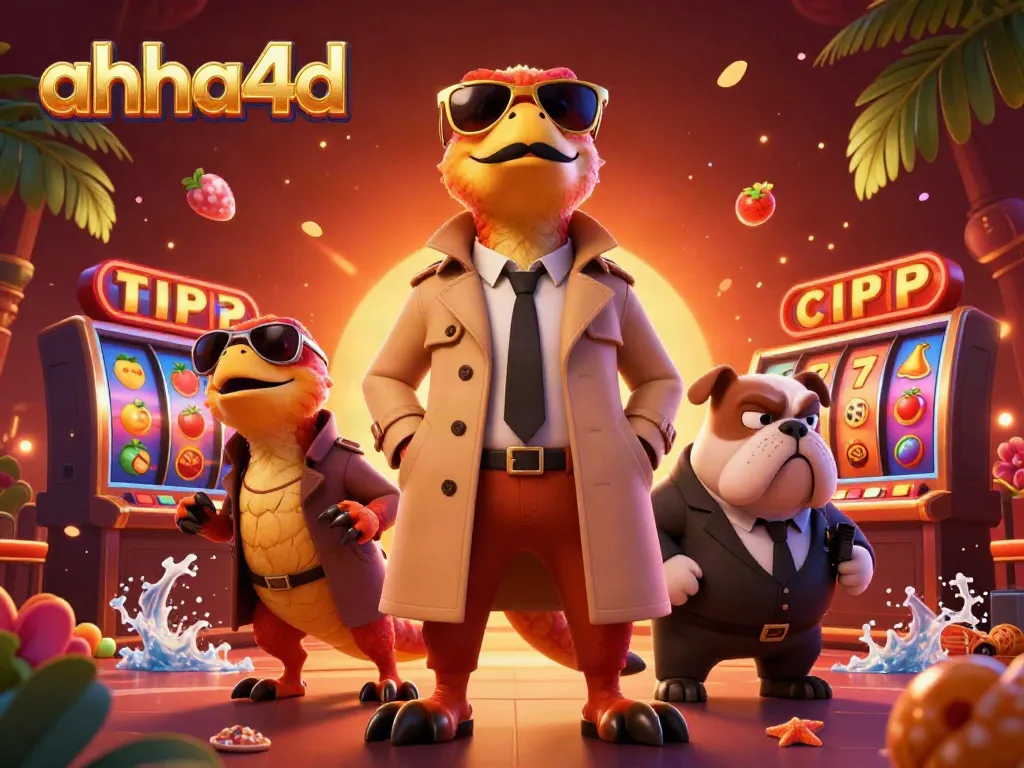 Experience winning moments at ahha4d with a vibrant VIP casino scene featuring playful raptors.