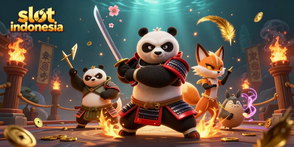 Menangkan jackpot di slot indonesia dengan keberuntungan bersama panda samurai dan fox ninja!
