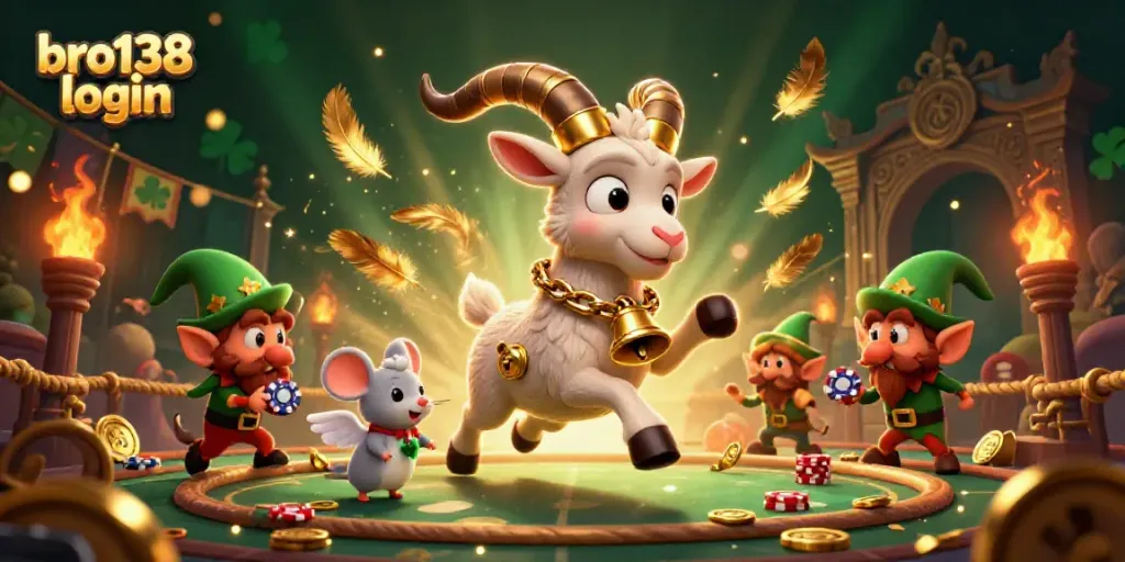 Experience the excitement of bro138 login in a festive casino filled with dynamic characters and rich details.