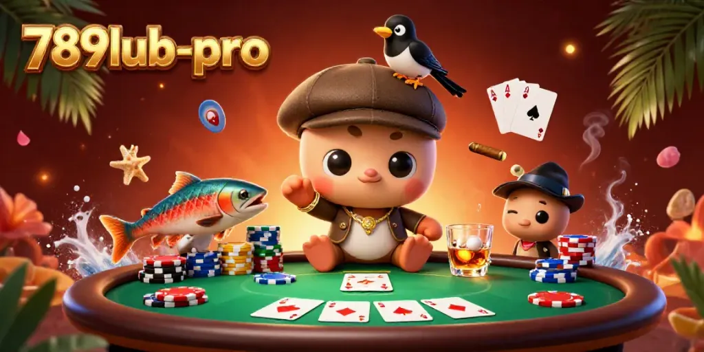 Engage with 789lub-pro as baby Nessie and friends celebrate at a vibrant casino scene.