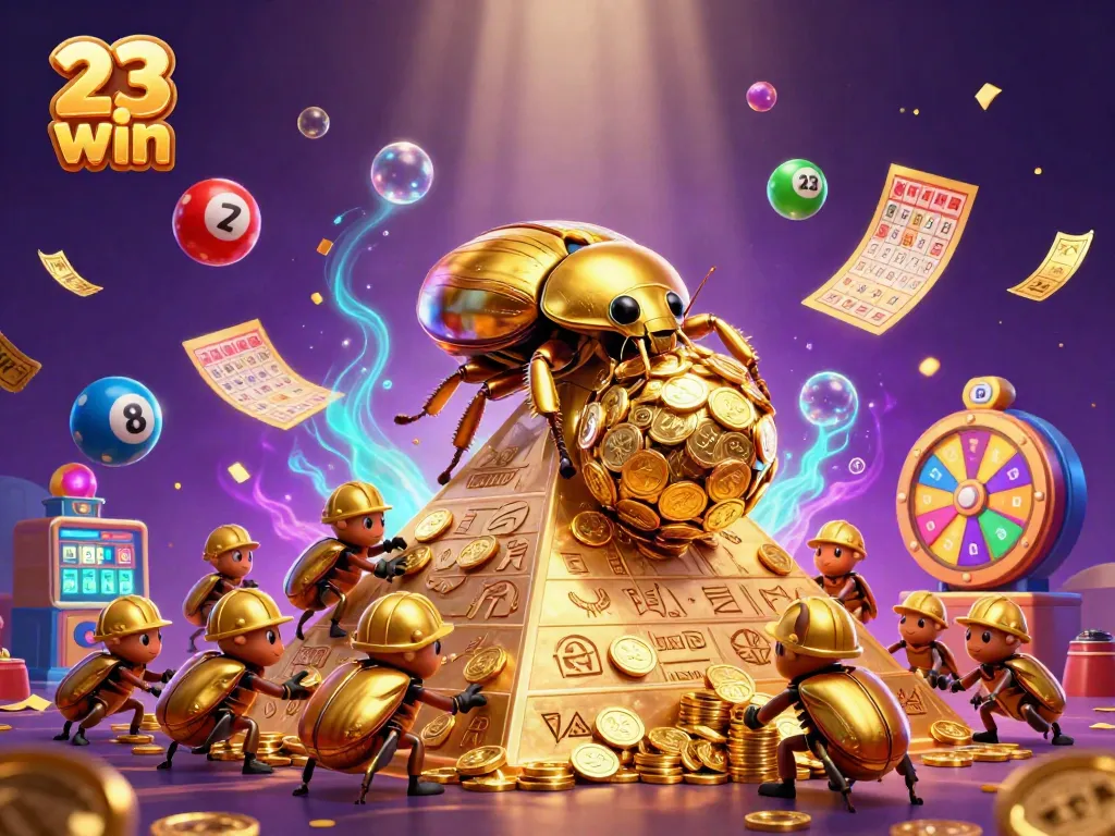 Engage with 23 win in an exciting world of casino-themed elements and golden treasures.