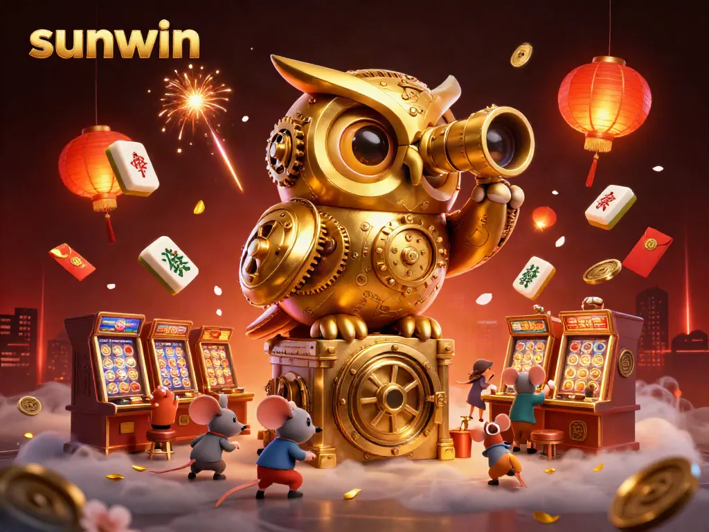 Experience the thrill of winning in a sunwin-inspired online casino decorated with festive elements.