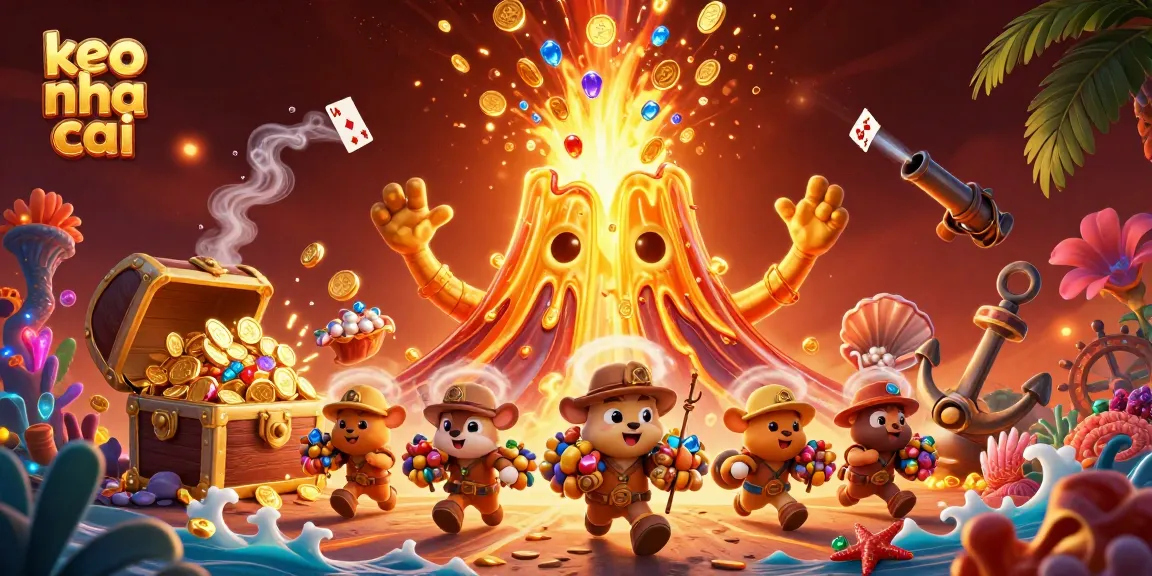 Engage with keo nha cai through this vibrant illustration of a treasure-filled casino scene.