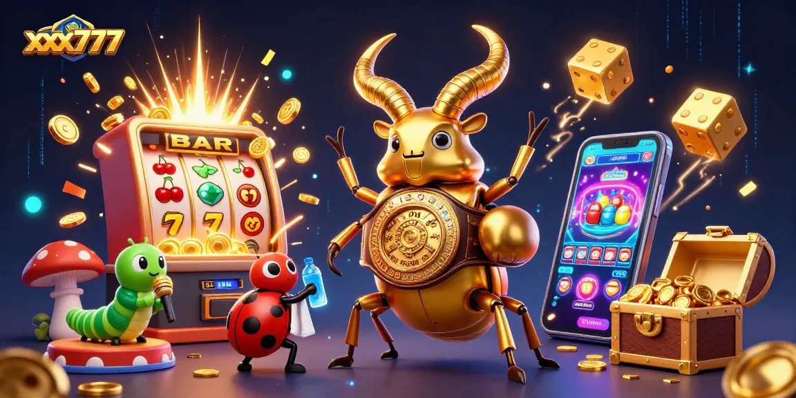 Permainan menarik di xxx777 dengan jackpot, slot, dan elemen kasino lainnya.