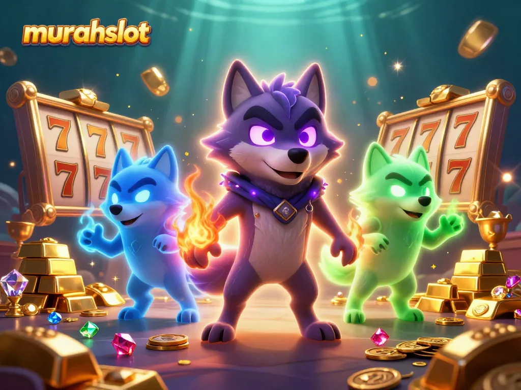 Engage with murahslot as mystical wolves unveil jackpot treasures in an enchanting online casino.