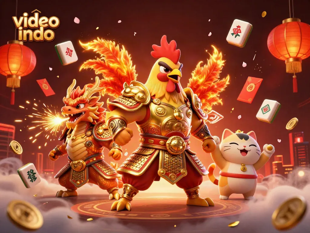 Engage with thrilling video indo games while exploring a vibrant 3D casino scene.
