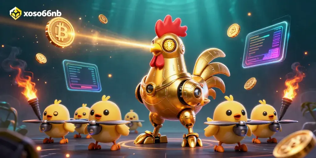 Experience thrilling gameplay at xoso66nb, featuring vibrant characters and crypto elements in an engaging casino environment.