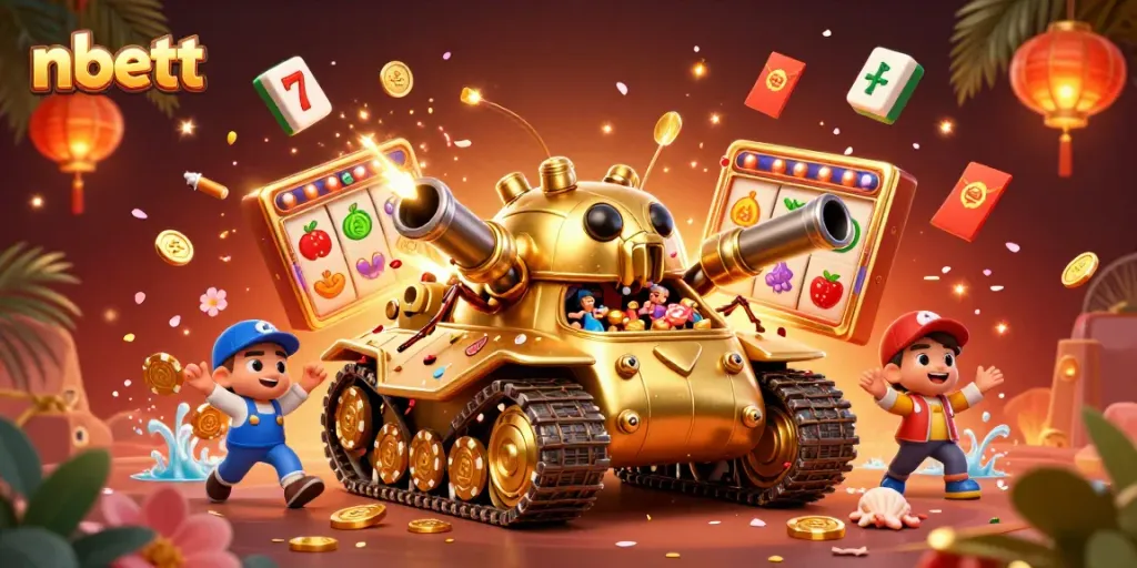 Engage in thrilling slots action with the nbett casino scene featuring vibrant slot reels.