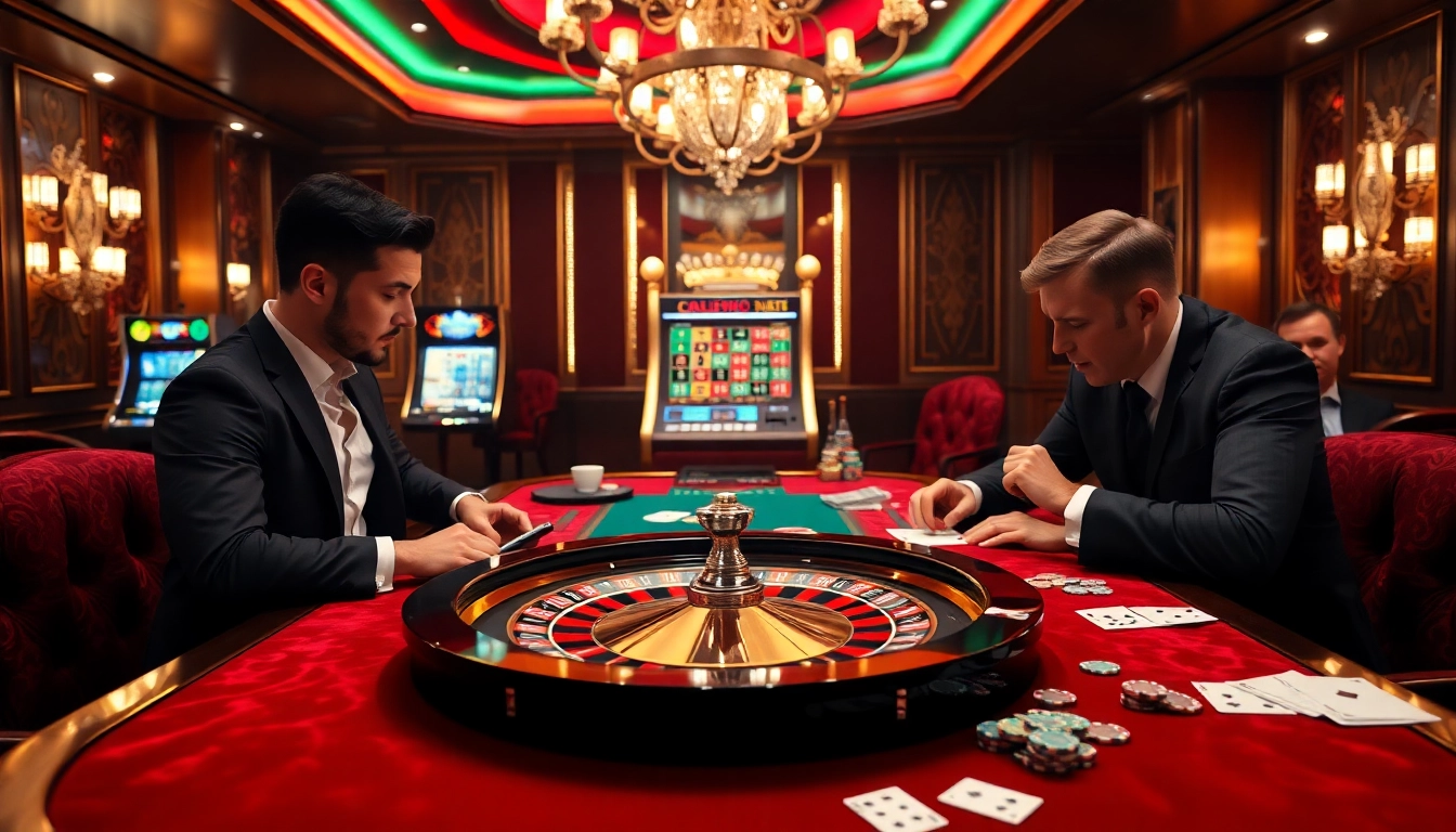 Experience thrilling gameplay at MMOO, where players are engaged at an elegant casino table.