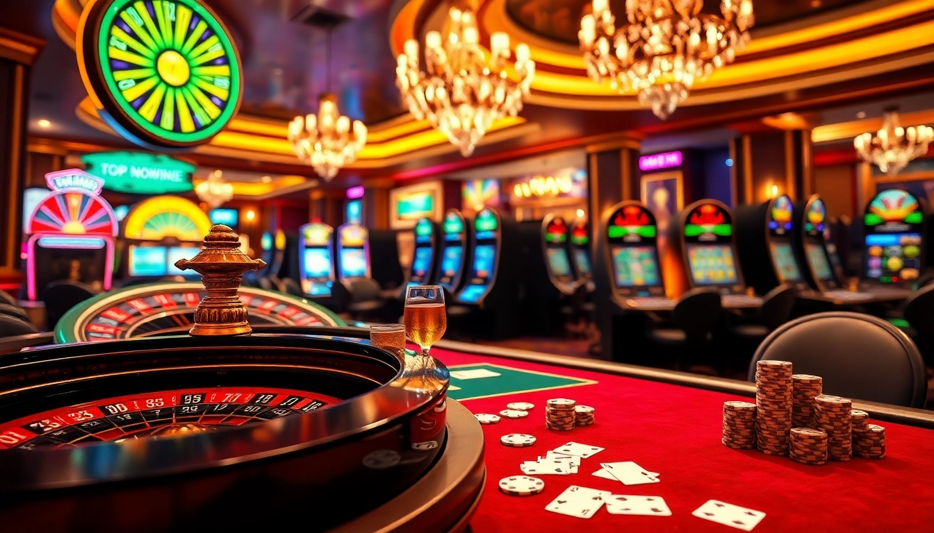Experience luxury gaming at https://topnohu.one/ with vibrant slot machines and poker tables.