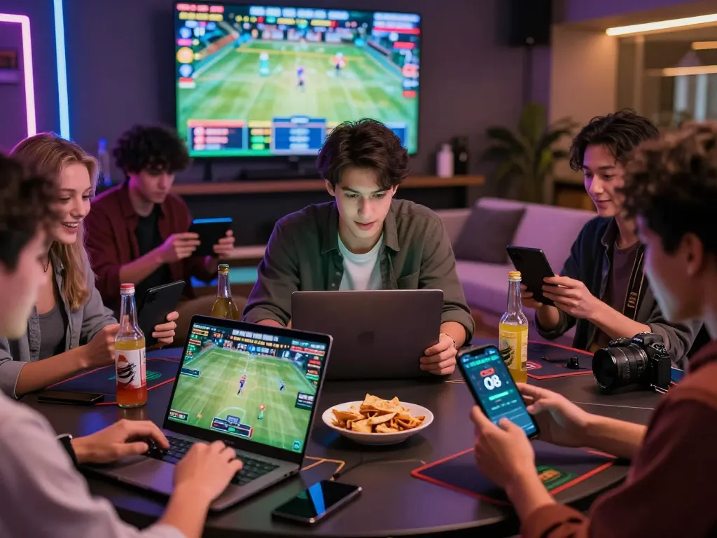Engaged players at O8 delivering excitement and rewards in a lively gaming environment.