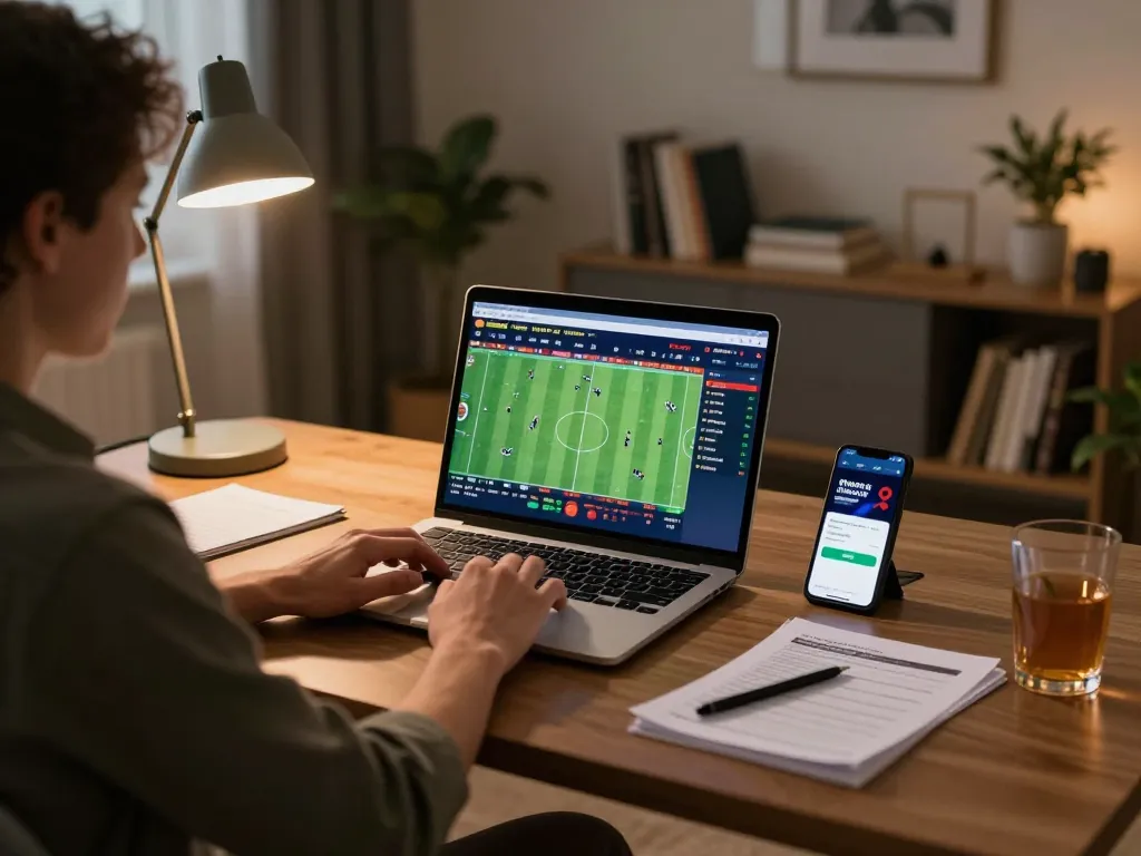 Tỷ lệ kèo nhà cái hôm nay showcased on an online betting setup with live odds and gaming notes
