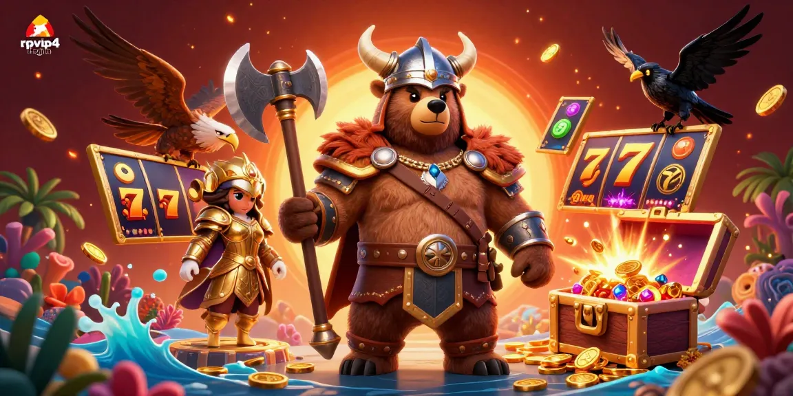 Engage with exciting gameplay at RPVIP4 login featuring a vibrant 3D casino scene full of action.