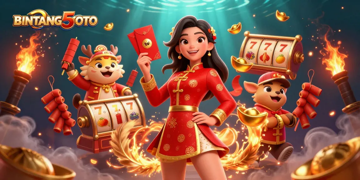 Engage with BINTANG5TOTO's captivating slot games featuring vibrant characters and dynamic action.