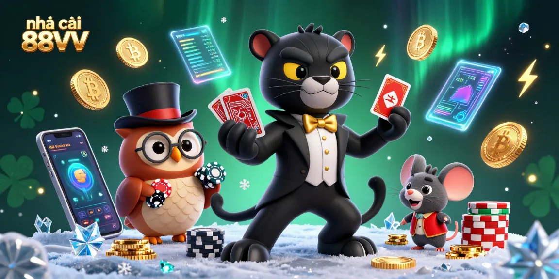 Experience thrilling games at nhà cái 88VV with a charismatic dealer and vibrant casino elements.