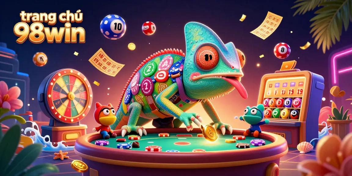 Experience the excitement of trang chủ 98win with a dynamic casino scene packed with vibrant games and golden prizes.
