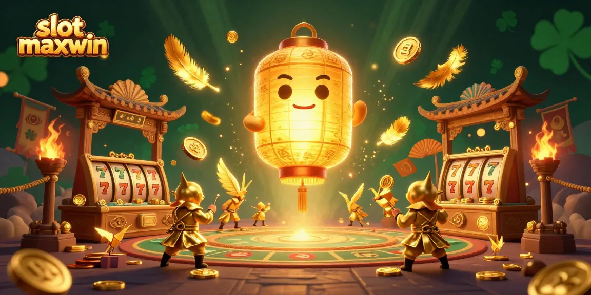 Engage in thrilling gameplay with slot maxwin, featuring golden symbols and vibrant characters in a captivating casino setting.
