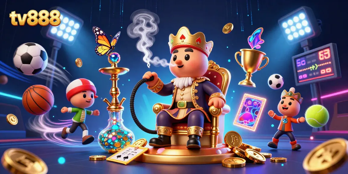 Join the excitement at tv888 with dynamic sports betting elements and an enchanting caterpillar master.