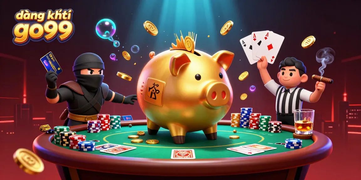 Experience đăng ký go99 with a dynamic action scene featuring iconic cartoon gambling elements.