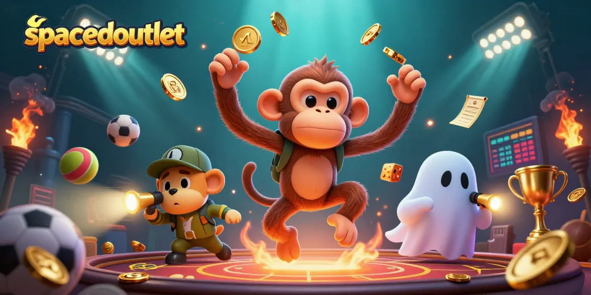 Saat bermain di spacedoutlet, temukan kegembiraan dengan hantu kecil yang mengawal pertandingan taruhan olahraga!