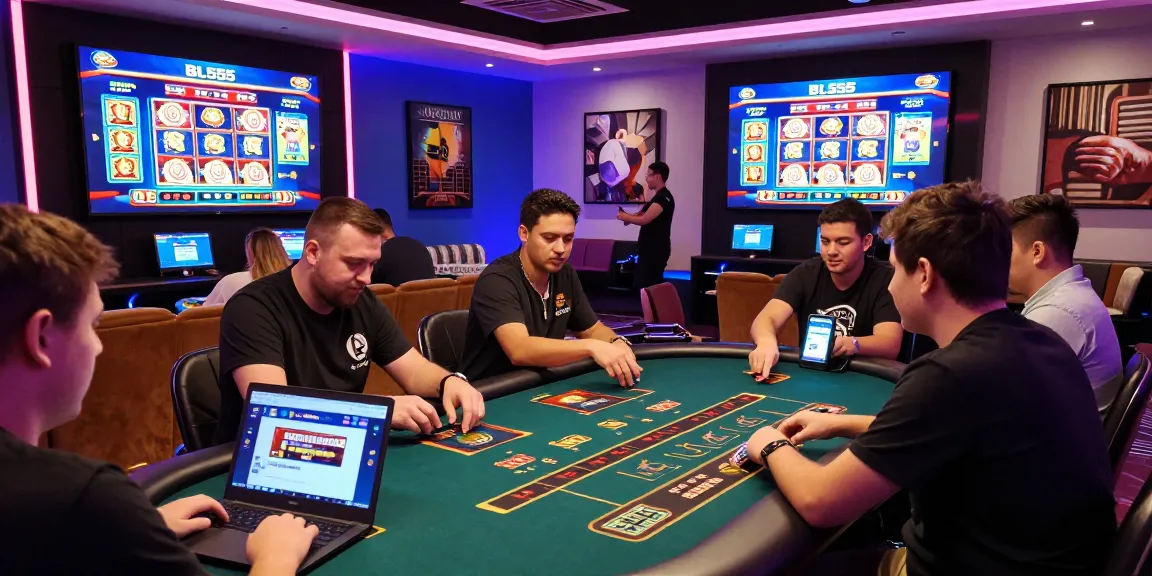 Exciting gaming atmosphere at trang chủ bl555 with players enjoying live dealer casino and online betting