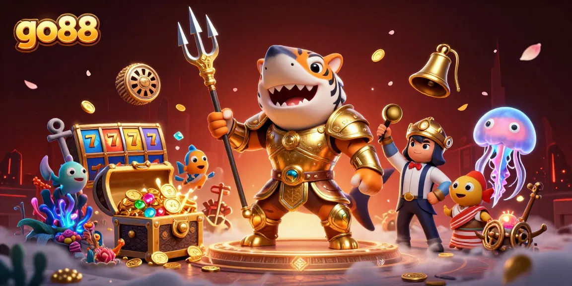 Engage in thrilling gameplay at go88 with dynamic slot machines and vibrant oceanic illustrations.