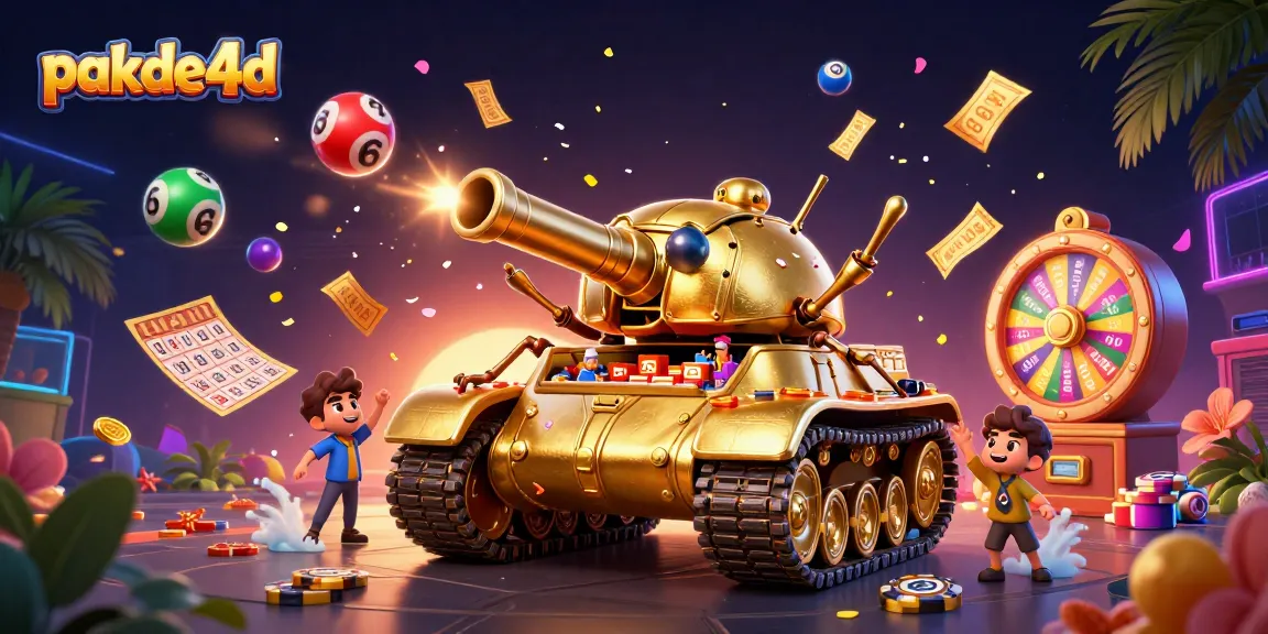 Engage with pakde4d's exciting lottery experience featuring colorful balls and a vibrant casino.