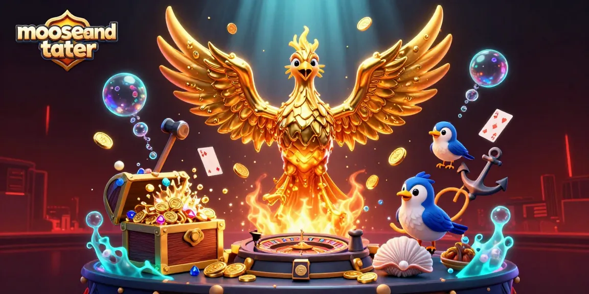 Experience mooseandtater’s thrilling roulette action with golden phoenix and vibrant casino elements.