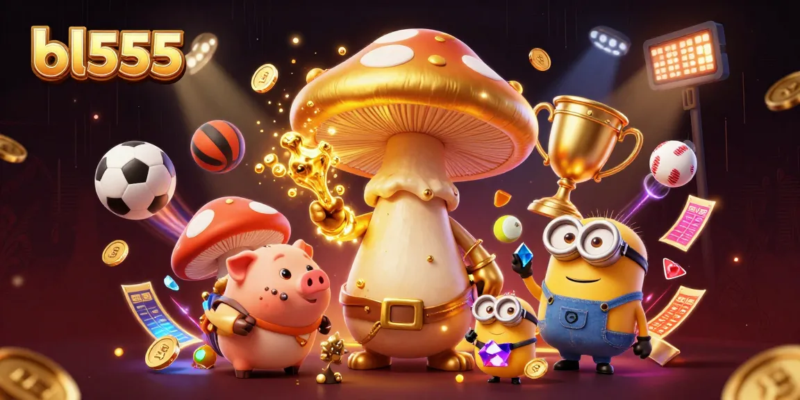 bl555 casino wizard casting golden magic amidst dynamic sports elements and treasures