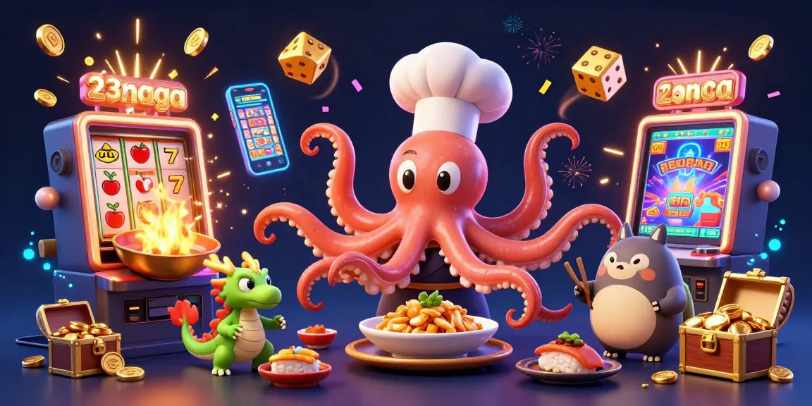 Experience the excitement of 23naga with vibrant slot machines and dynamic characters in a thrilling casino scene.