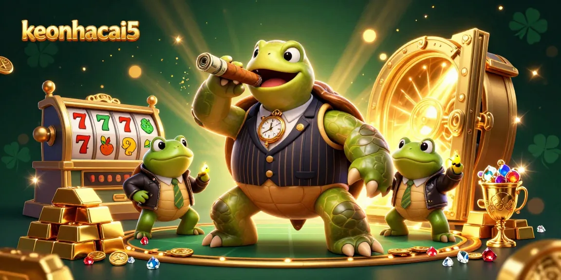 Engage in the excitement with keonhacai5’s immersive slot experience, featuring vibrant characters and dazzling game elements.