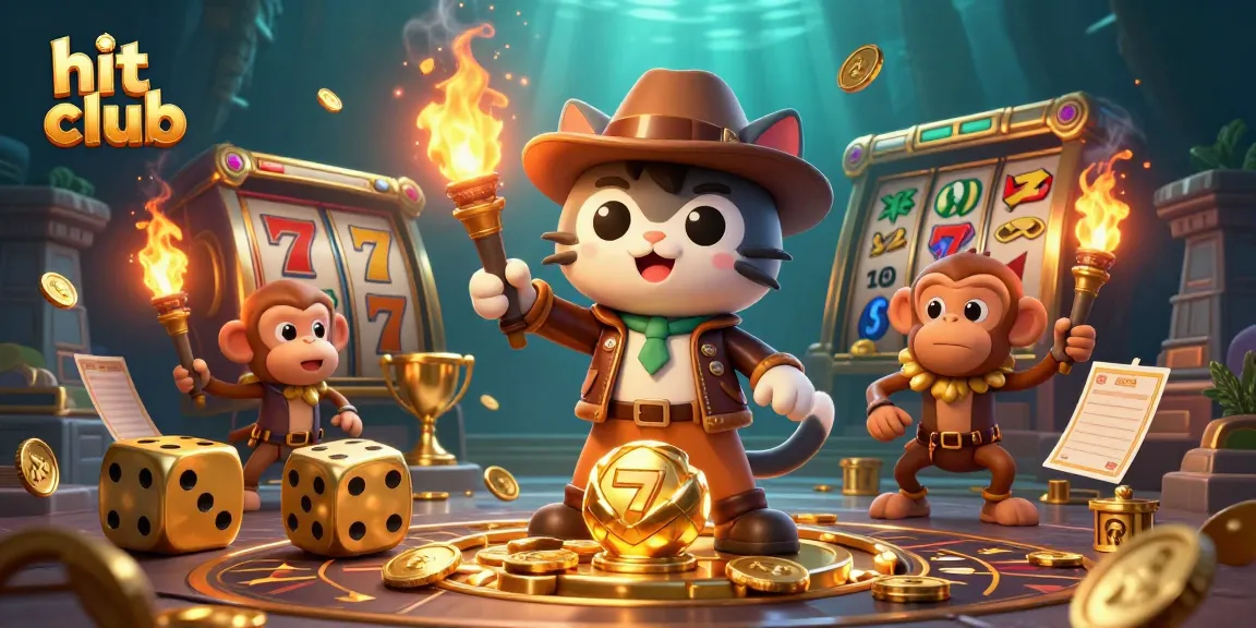 Experience thrilling wins at hit club with a golden casino artifact illuminated in a vibrant temple scene.