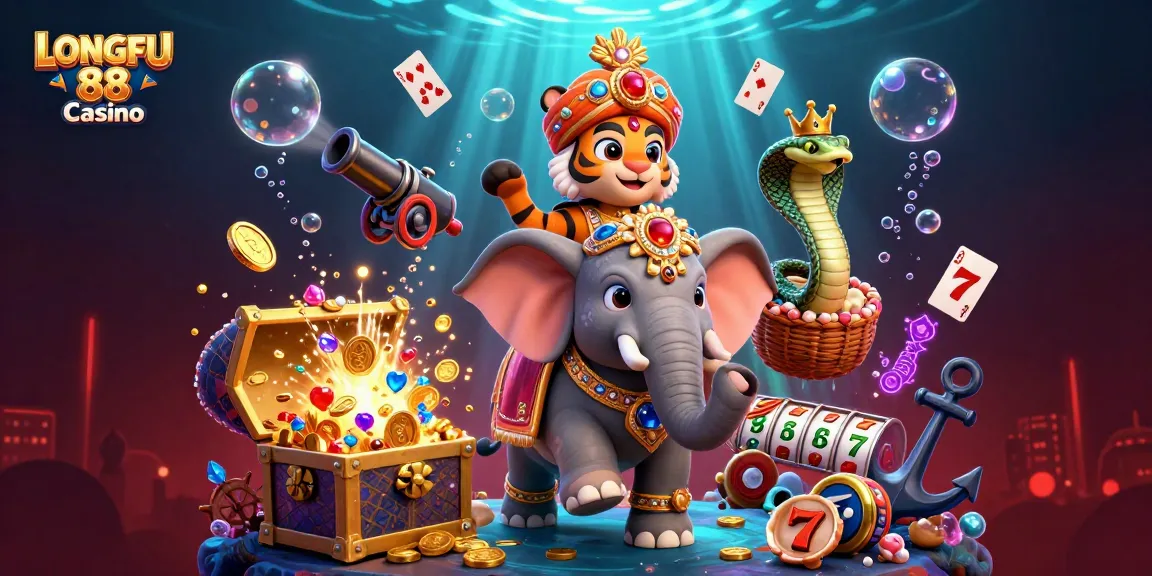 Memainkan permainan di LONGFU 88 Casino dengan slot menguntungkan dan karakter menarik.