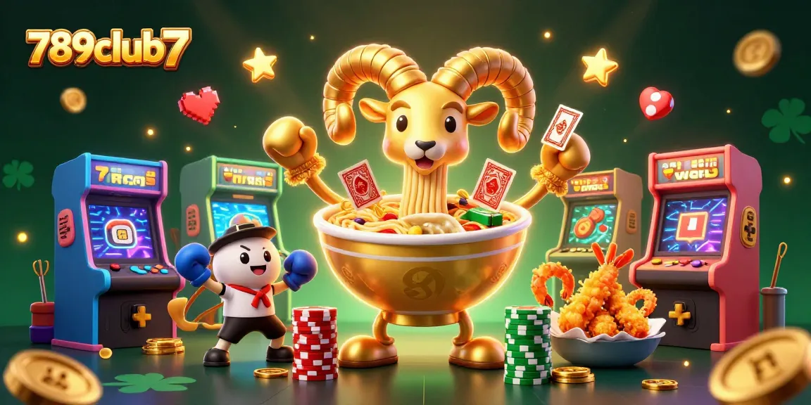 Experience exciting gaming with 789club7 as cartoon characters play and cheer in a vibrant casino.