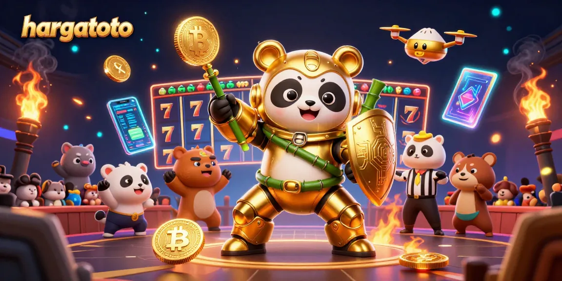 Experience thrilling slots action with hargatoto in a dynamic 3D panda-led arena!