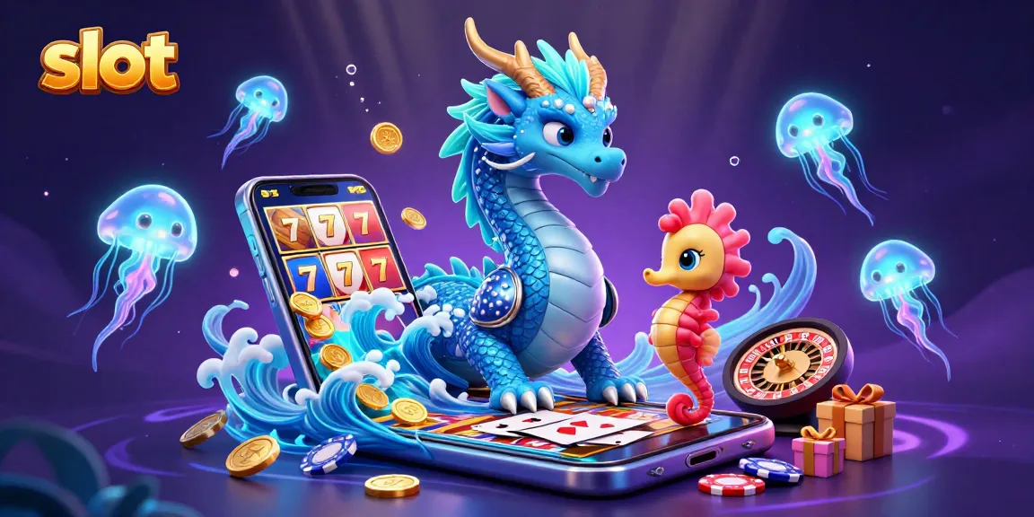 Engage in thrilling slot games with vibrant visuals and dynamic features in this enchanting scene.